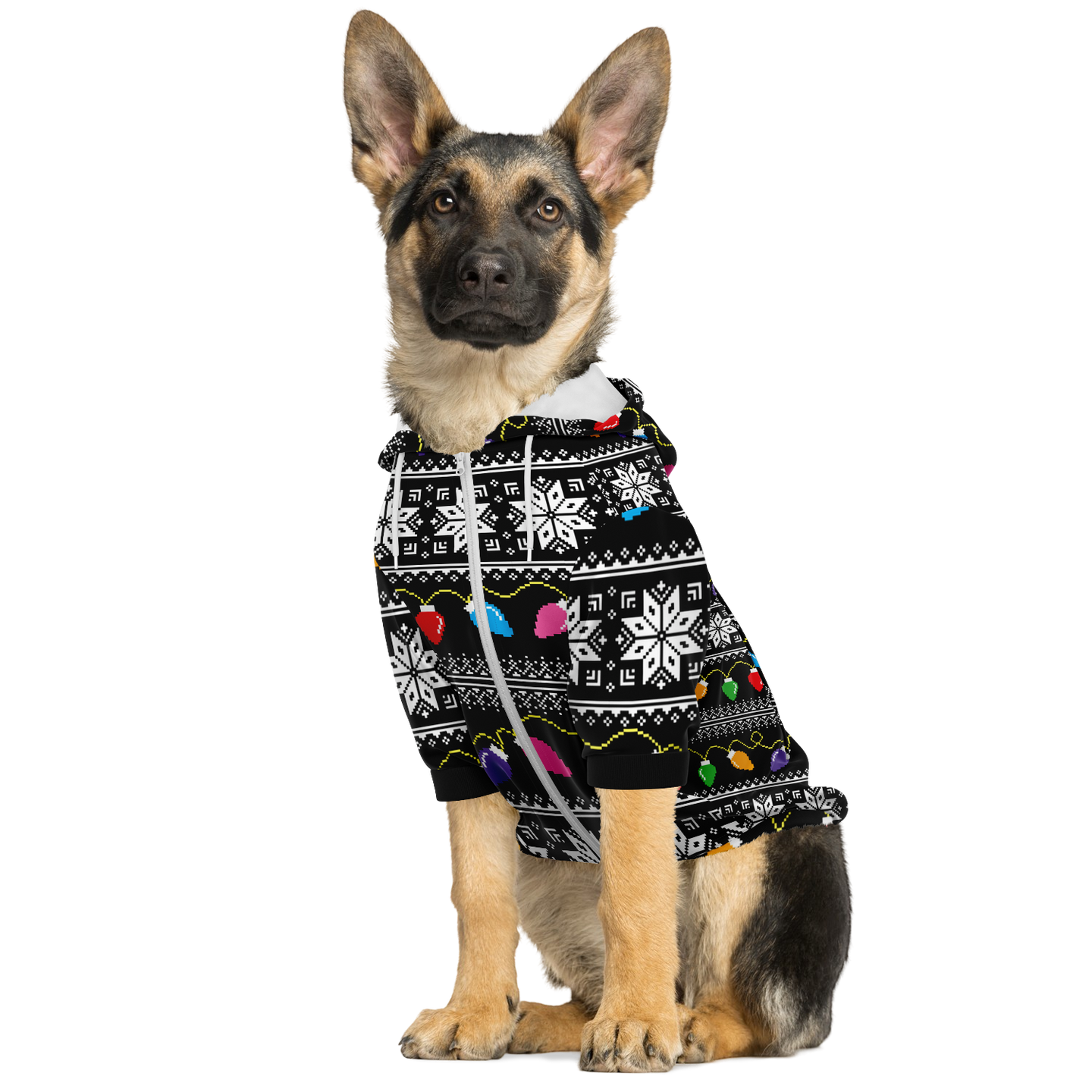 Xmas lights Dog Hoodie