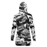 Music Fan BW - Hooded Dress