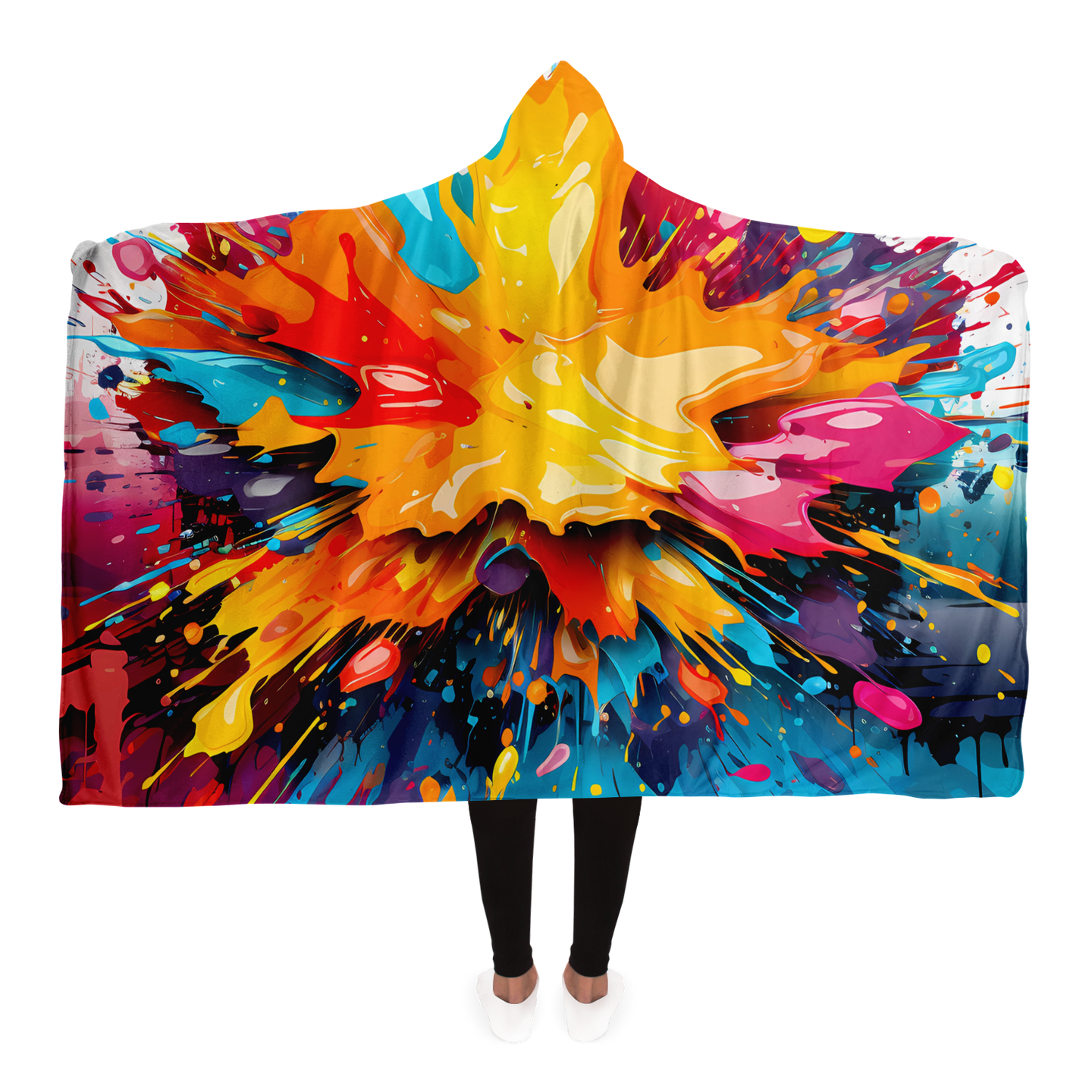 Paint Vibez - Hooded Blanket