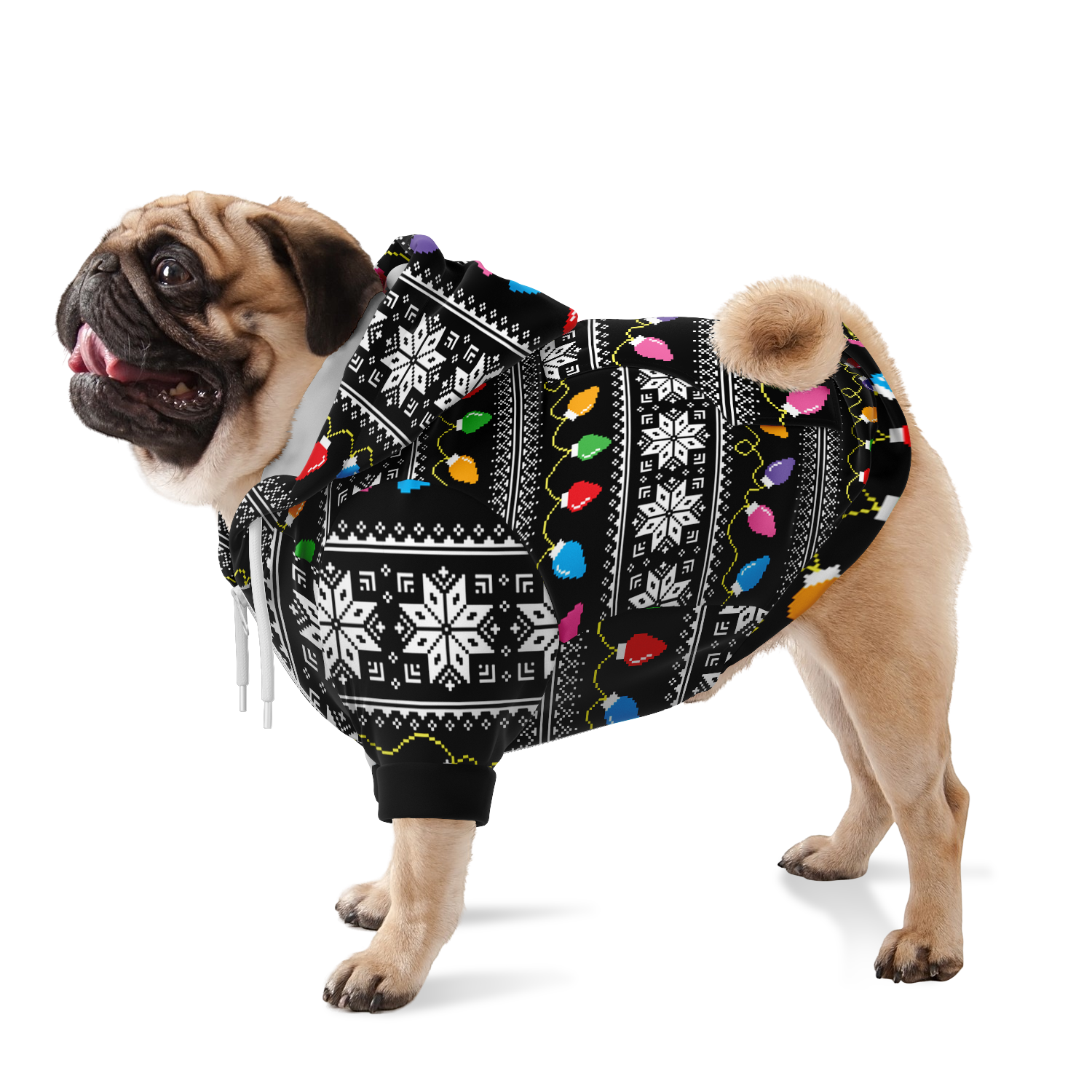 Xmas lights Dog Hoodie