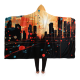 Sunset City Art - Hooded Blanket